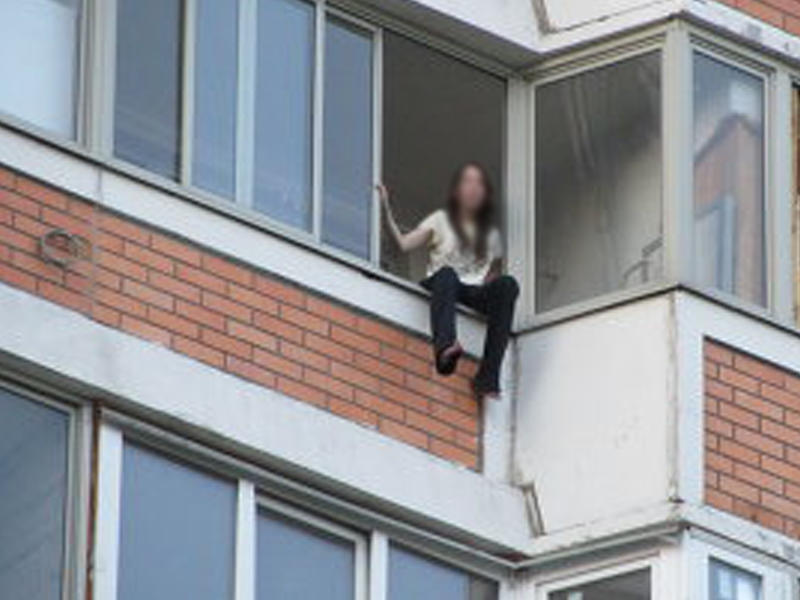 Частные фото москвички без одежды на балконе