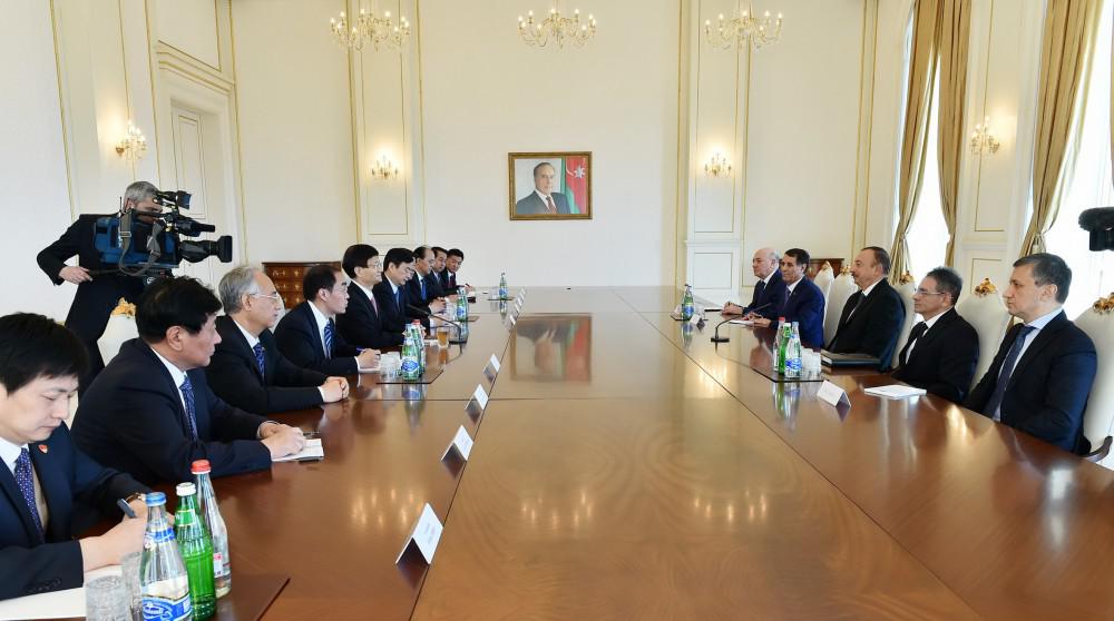 Prezident İlham Əliyev Çin Xalq Respublikası Sədrinin xüsusi nümayəndəsini qəbul edib - FOTO