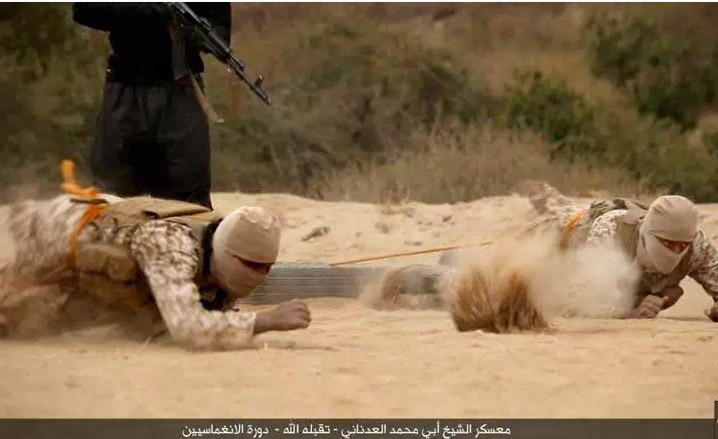 İŞİD terrorçuları belə hazırlıq keçirlər - FOTO