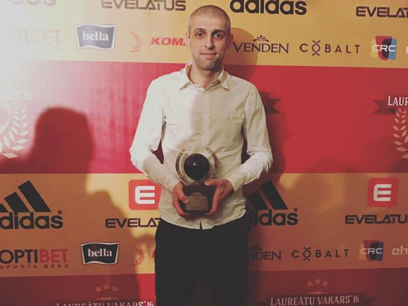Azərbaycanlı futbolçu Latviyada "ən yaxşı" seçildi