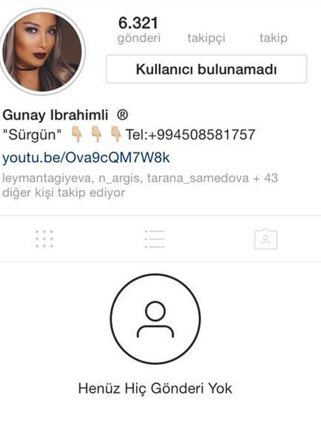 Günay İbrahimlin haker hücumuna məruz qalıb