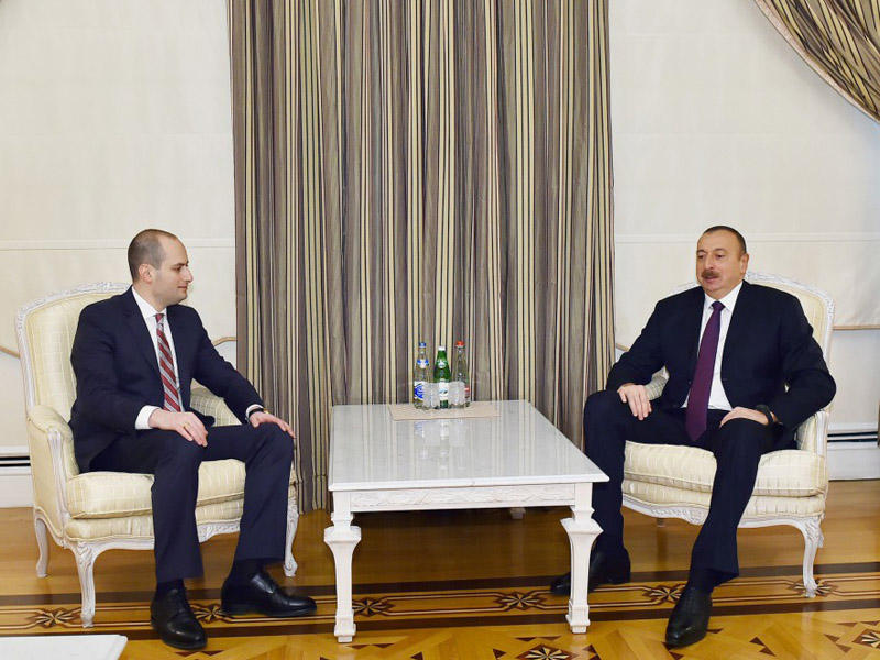 Prezident İlham Əliyev Gürcüstanın xarici işlər nazirini qəbul edib - FOTO