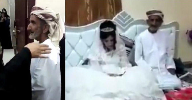 80 yaşlı ərəb 12 yaşlı qızla evləndi -  FOTO