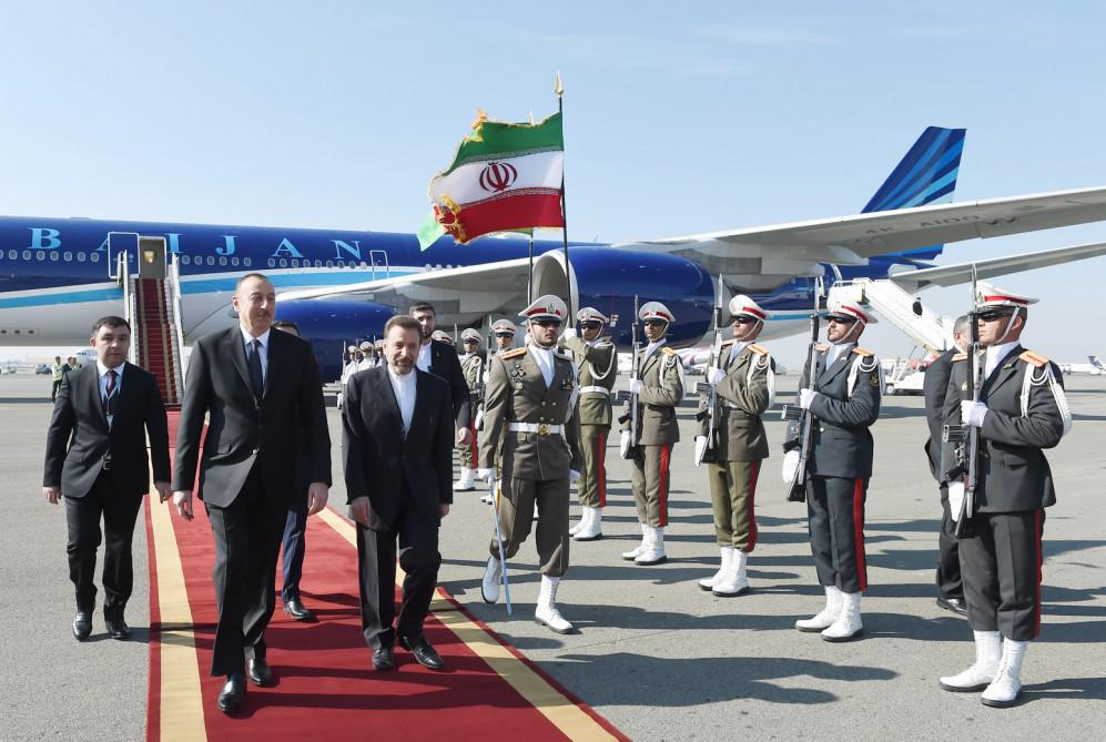 Prezident İlham Əliyev İrana rəsmi səfər edib