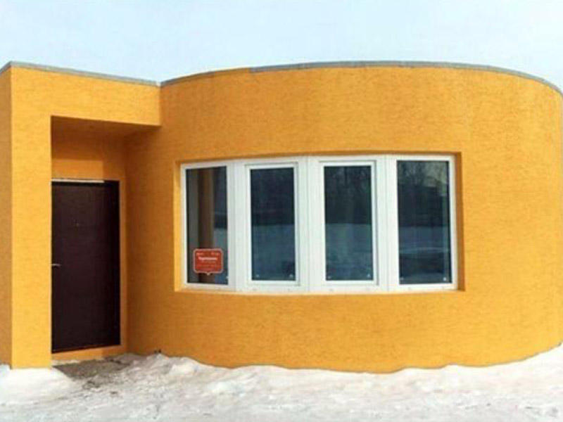 Yeni 3D inşaat maşını: 24 saata 37 kvadratmetrlik ev inşa etdi - FOTO