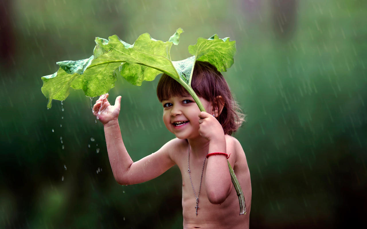 Летний дождь ребенок