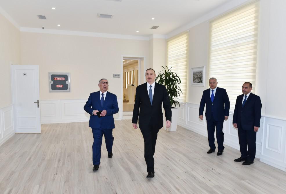 Prezident İlham Əliyev "Azəravtoyol" ASC-nin yeni inzibati binasının açılışında iştirak edib - FOTO