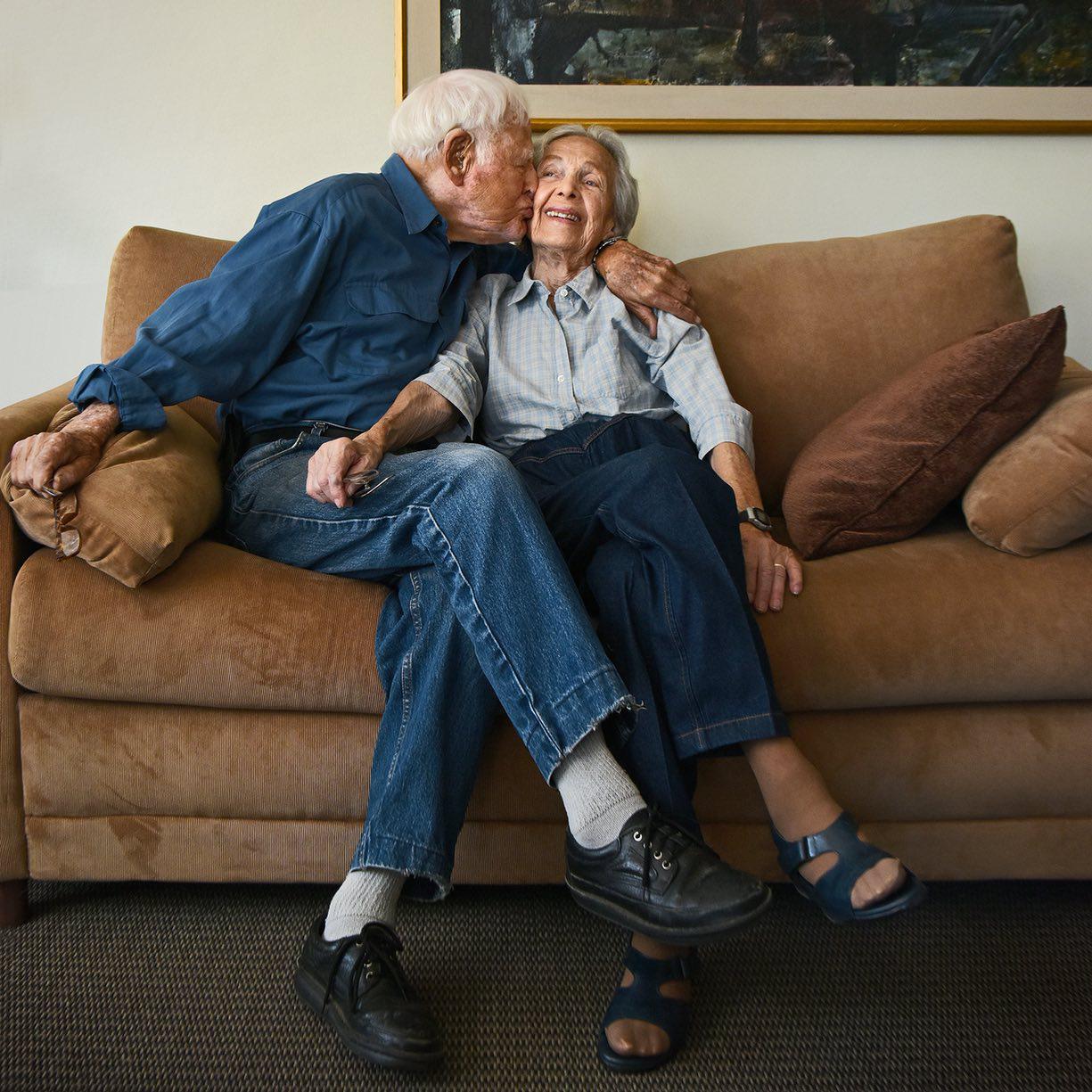 Bir əsr "sevirəm" demədən sevmək - 103 və 100 yaşlı iki sevgili - VİDEO - FOTO