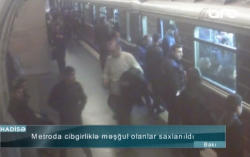 Bakı metrosunda oğurluq anbaan görüntüləndi - VİDEO - FOTO
