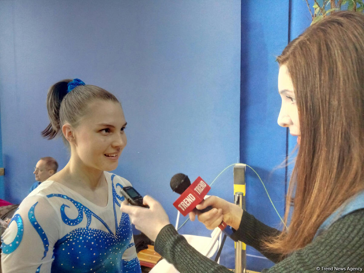 Finlandiyalı gimnast: "Milli Gimnastika Arenasında çıxış etmək çox xoşdur" - FOTO