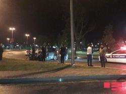 Bakıda sürət yarışına çıxan restoran sahibi "BMW X5"i dirəyə çırpdı: yaralılar var  - VİDEO - FOTO