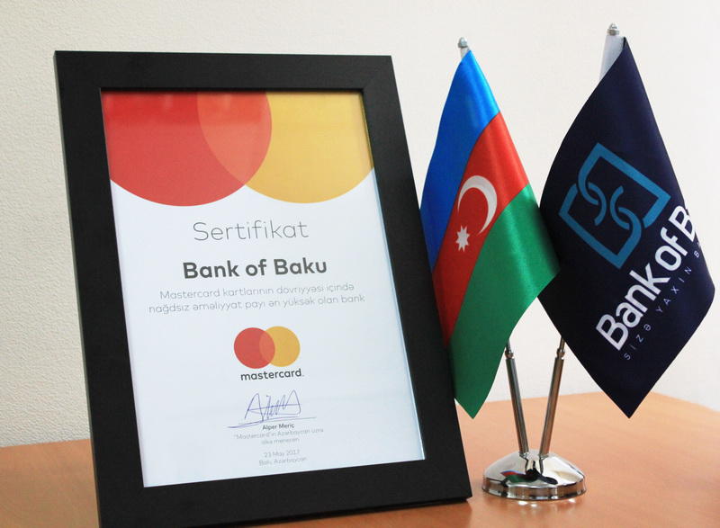 "Bank of Baku" nağdsız əməliyyat sayına görə lider bank oldu!