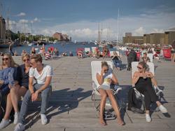Kopenhagendə Kvestus limanı - FOTO