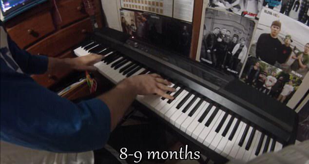 500 saata fortepiano ifası ustası oldu - VİDEO - FOTO