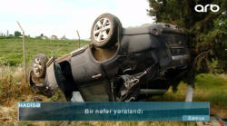 Samuxda avtomobil aşdı: yaralı var - VİDEO - FOTO