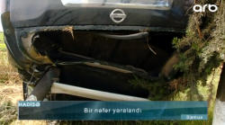 Samuxda avtomobil aşdı: yaralı var - VİDEO - FOTO