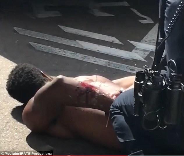 ABŞ polisinin daha bir biabırçılığı: qaradərilinin üstünə it qısqırdılar - VİDEO - FOTO