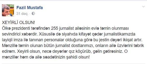 255 jurnalistə mənzil verildi - dünyaya Azərbaycan nümunəsi