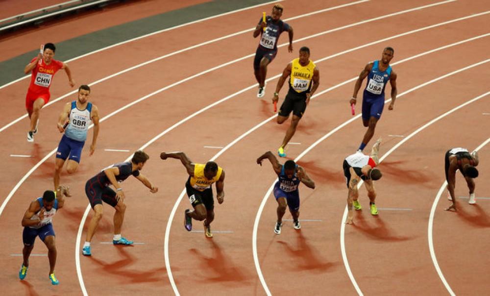 Useyn Bolt zədələnərək son yarışını başa çatdıra bilməyib - FOTO