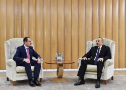 Prezident İlham Əliyev bir sıra görüşlər keçirib - FOTO