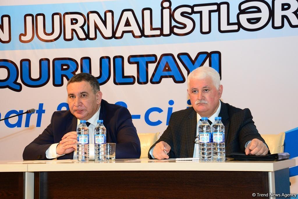 Azərbaycan jurnalistlərinin VII qurultayı keçirildi - YENİLƏNİB - FOTO