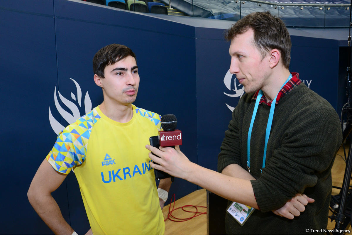 Ukraynalı gimnast Milli Gimnastika Arenası barədə təəssüratlarından danışıb - FOTO