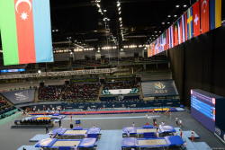 Bakıda batut gimnastikası, ikili mini-batut və tamblinq üzrə Avropa çempionatı davam edir - FOTO