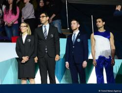 Batut gimnastikası üzrə Avropa çempionatının üçüncü gününün qalibləri mükafatlandırılıb - FOTO