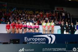 Batut gimnastikası üzrə Avropa çempionatının üçüncü gününün qalibləri mükafatlandırılıb - FOTO