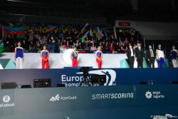 Batut gimnastikası üzrə Avropa çempionatının növbəti qalibləri mükafatlandırılıb - FOTO