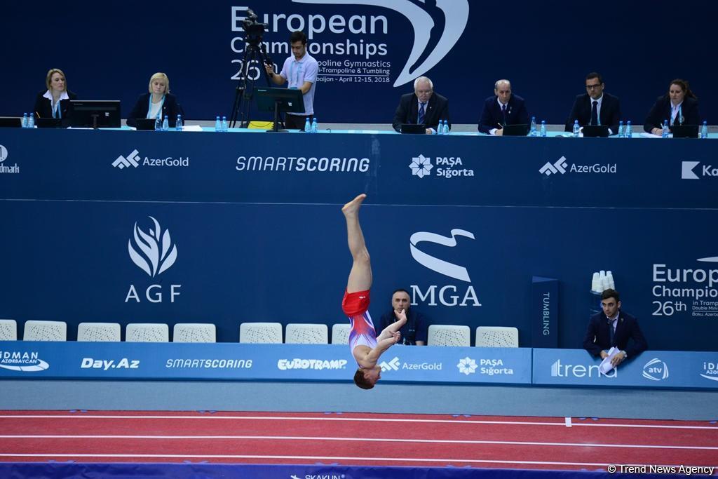 Bakıda batut gimnastikası və tamblinq üzrə Avropa çempionatında son yarış günü başladı - FOTO