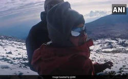 7 yaşlı alpinist Afrikanın ən hündür dağını fəth edib - FOTO