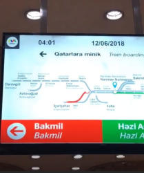 Bakı metrosunda qız qatar yoluna düşdü, heç kim 