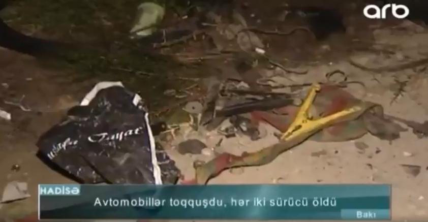 Bakıda 2 nəfərin həyatına son qoyan dəhşətli qəzanın görüntüləri - VİDEO - FOTO