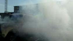 Abşeronda avtomobil yandı - FOTO