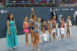 Bədii gimnastika üzrə Azərbaycan çempionatında mükafatlandırma mərasimi keçirilib - FOTO