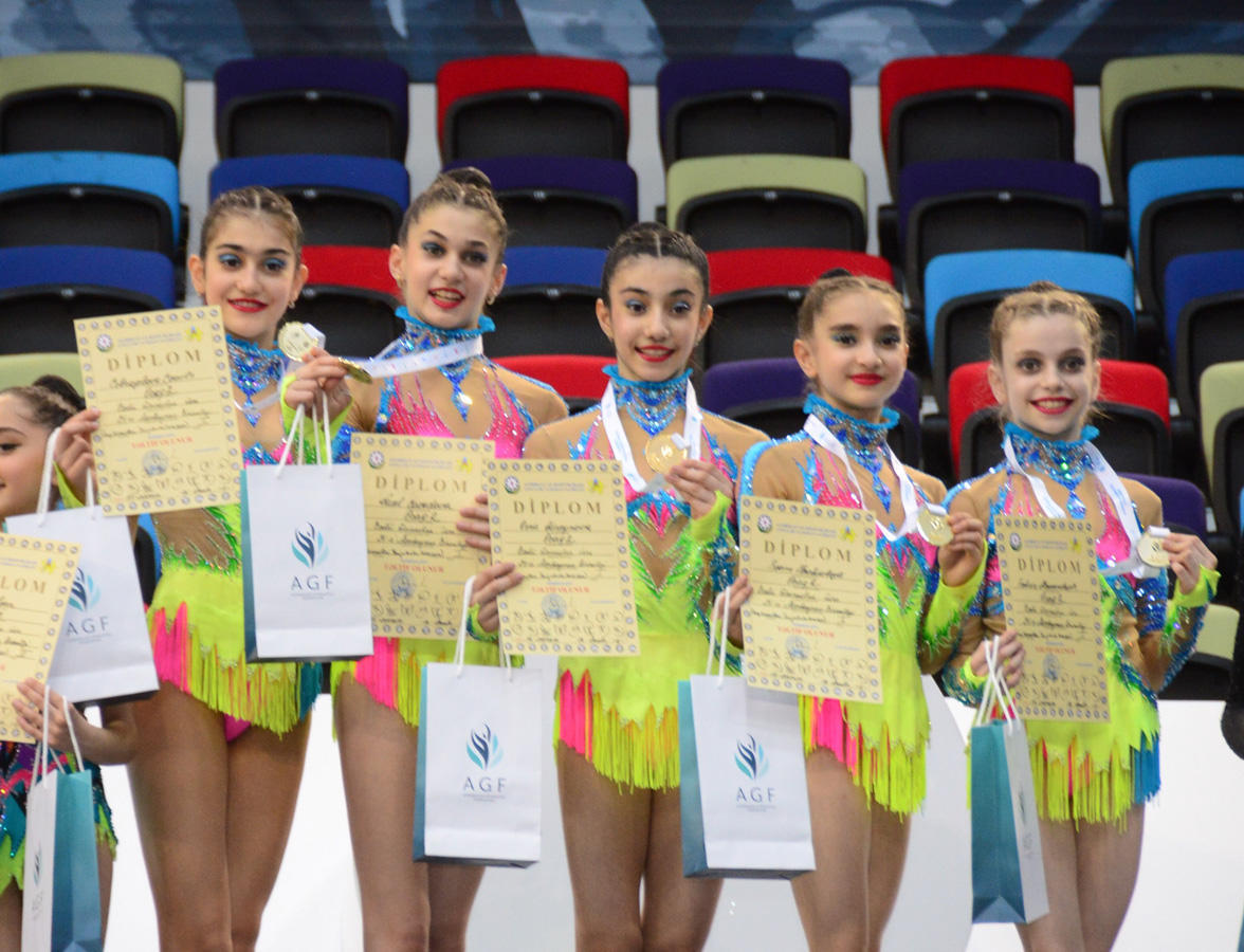 Milli Gimnastika Arenasında 25-ci Azərbaycan birinciliyində qrup komandalarının mükafatlandırma mərasimi keçirilib - FOTO