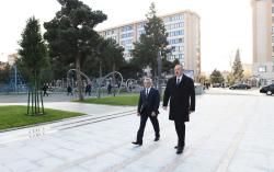 Prezident İlham Əliyev paytaxtın Bakıxanov qəsəbəsində Gənclər Mərkəzinin açılışında iştirak edib - FOTO