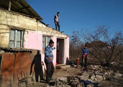 Ermənilərin ziyan vurduğu 121 evin bərpasına başlanılıb - FOTO