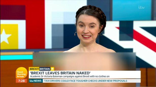 ITV-də biabırçılıq: Qız çılpaq halda studiyaya gəldi - "Brexit" -  FOTO