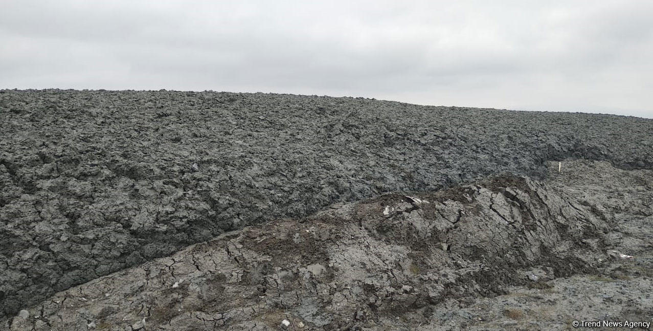 Şamaxıda palçıq vulkanı püskürən ərazidə son vəziyyət - FOTO