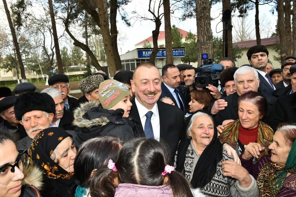 Azərbaycan Prezidenti İlham Əliyevin Beyləqan rayonuna səfəri - YENİLƏNİB - FOTO