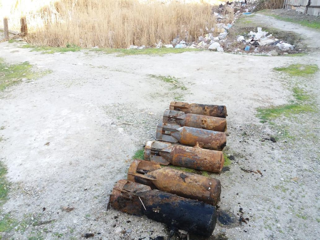 Sumqayıtda 6 ədəd TAB-7 aviabombası tapılıb - FOTO