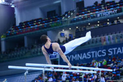 Bakıda Dünya Kubokunda rusiyalı birinci, türkiyəli gimnast isə ikinci oldu - FOTO