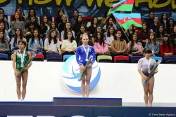İdman gimnastikası üzrə Dünya Kubokunda mükafatlandırma mərasimi keçirilib - FOTO