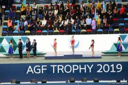 Bakıda idman gimnastikası üzrə Dünya Kubokunun qaliblərinin mükafatlandırılması mərasimi olub - FOTO