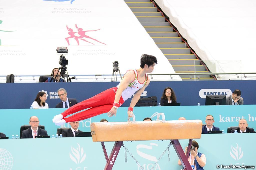 Milli Gimnastika Arenasında idman gimnastikası üzrə Dünya Kubokunun final yarışları davam edir - FOTO