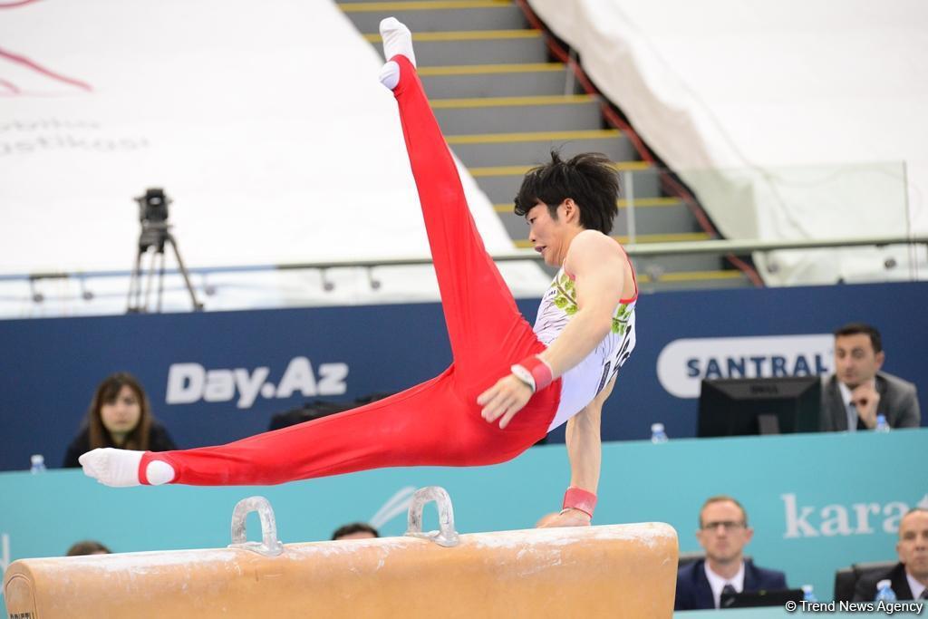 Milli Gimnastika Arenasında idman gimnastikası üzrə Dünya Kubokunun final yarışları davam edir - FOTO