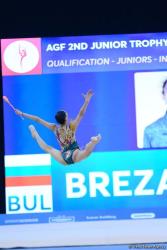 Milli Gimnastika Arenasında bədii gimnastika üzrə "AGF Junior Trophy" beynəlxalq turniri davam edir - FOTO