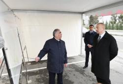 Prezident İlham Əliyev Mərdəkan-Qala avtomobil yolunun açılışında iştirak edib - FOTO